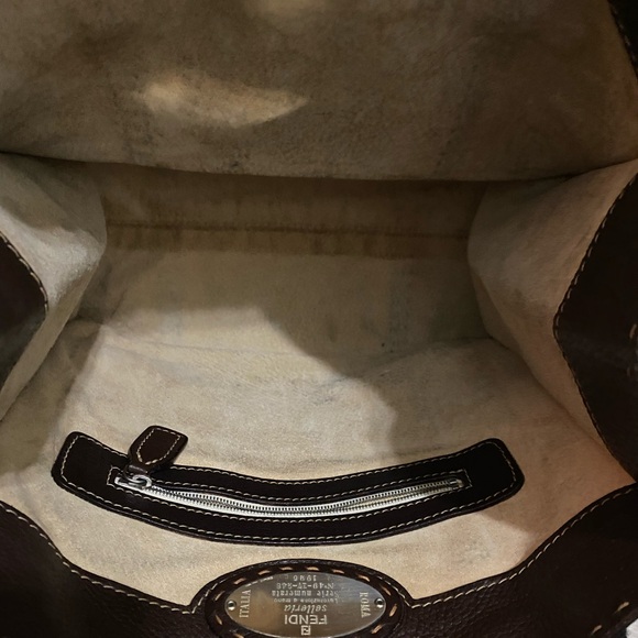 Fendi Selleria Leather Tote w/ Fendi Scarf - Picture 9 of 10